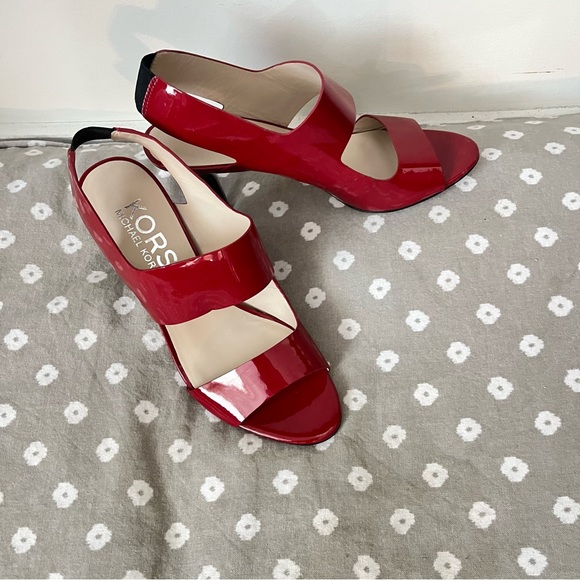Michael Kors Candy Apple Red ladies heels size 9 - Picture 6 of 7